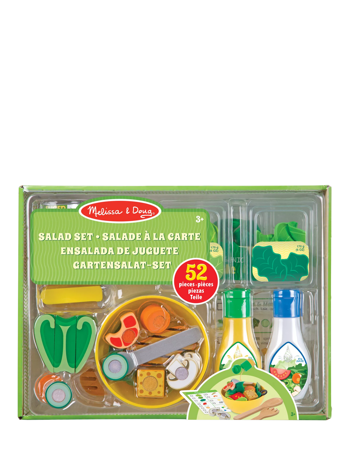 Melissa & Doug salad play set with spinner, imported from the UK
