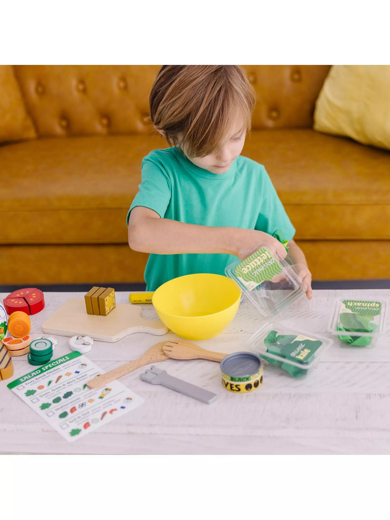 Melissa & Doug salad play set with spinner, imported from the UK