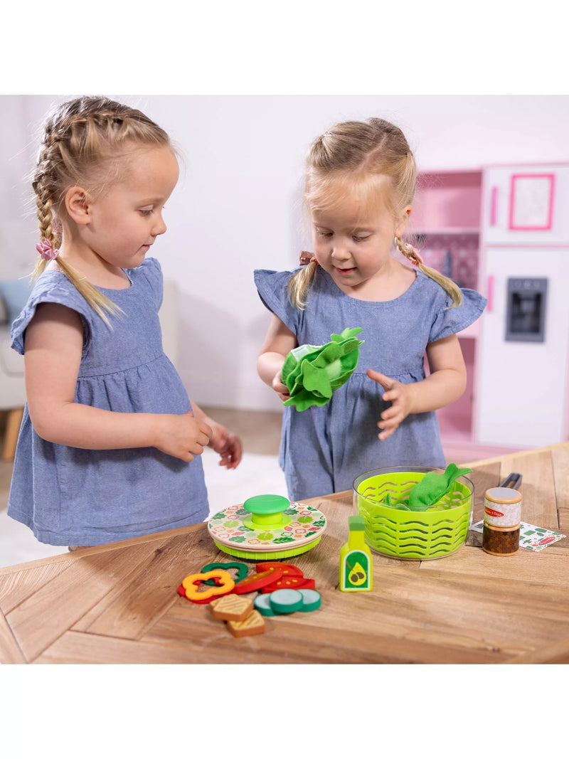 Melissa & Doug salad play set with spinner, imported from the UK