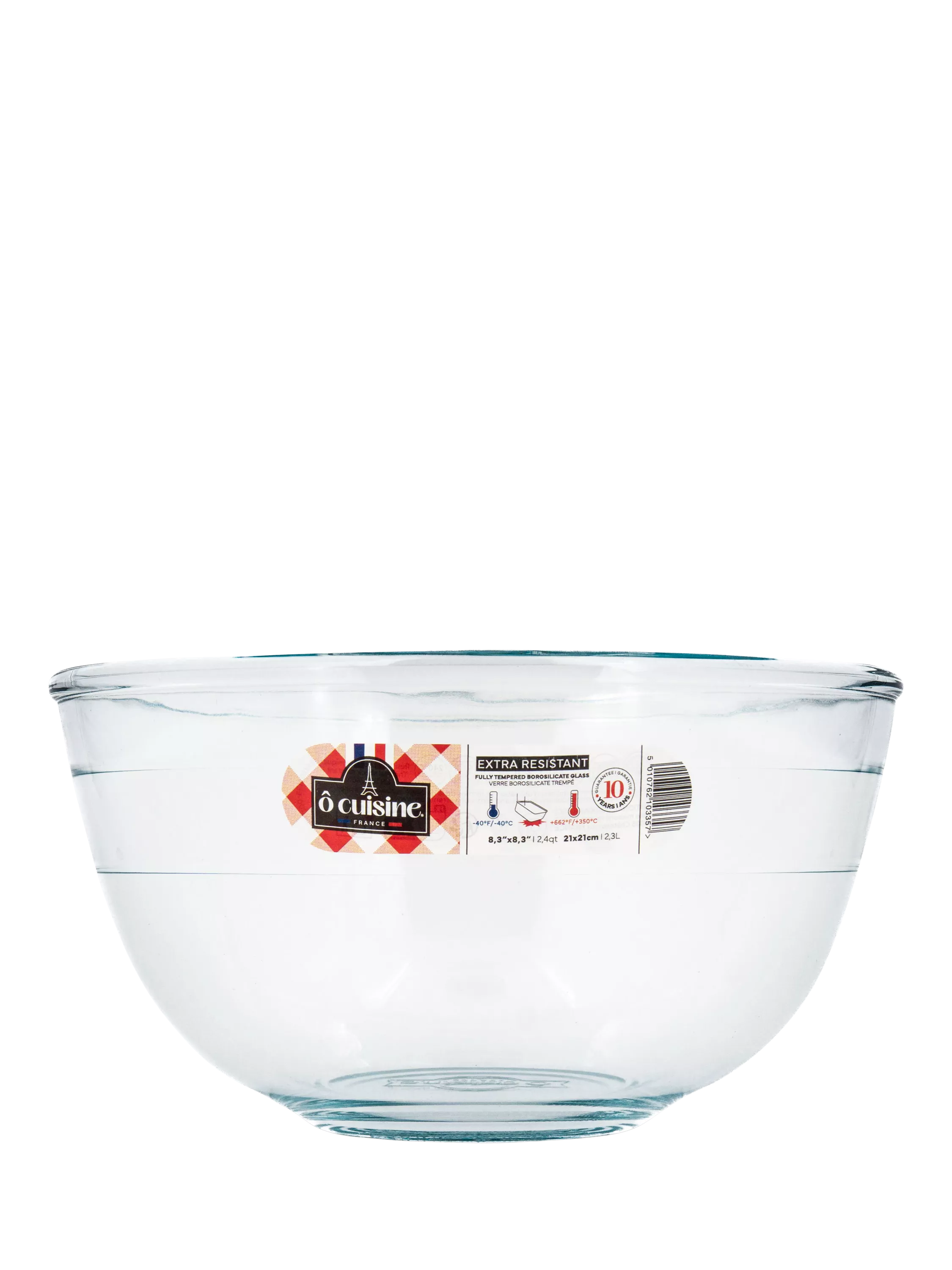 Ôcuisine clear glass mixing bowl 3.1L, imported from the UK