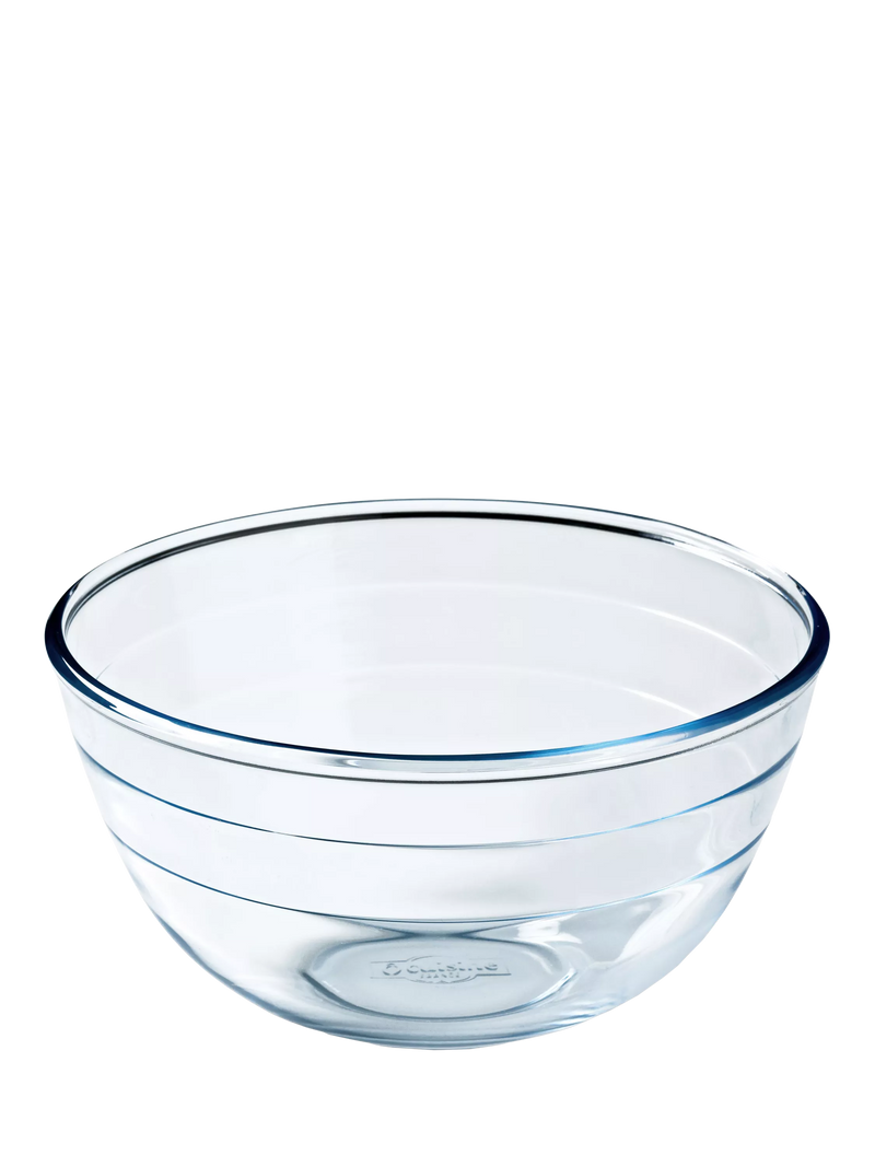 Ôcuisine clear glass mixing bowl 3.1L, imported from the UK