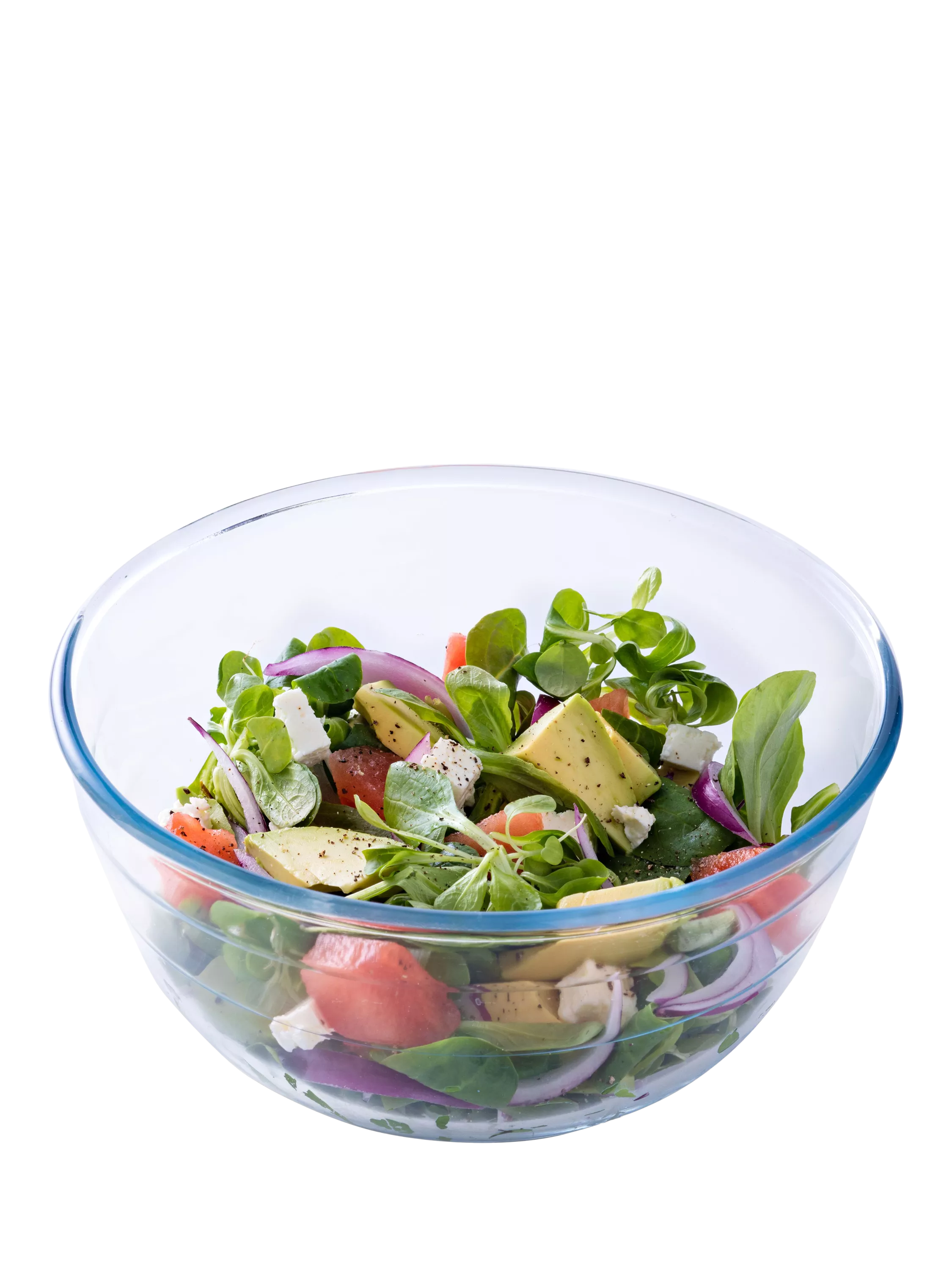 Ôcuisine clear glass mixing bowl 3.1L, imported from the UK