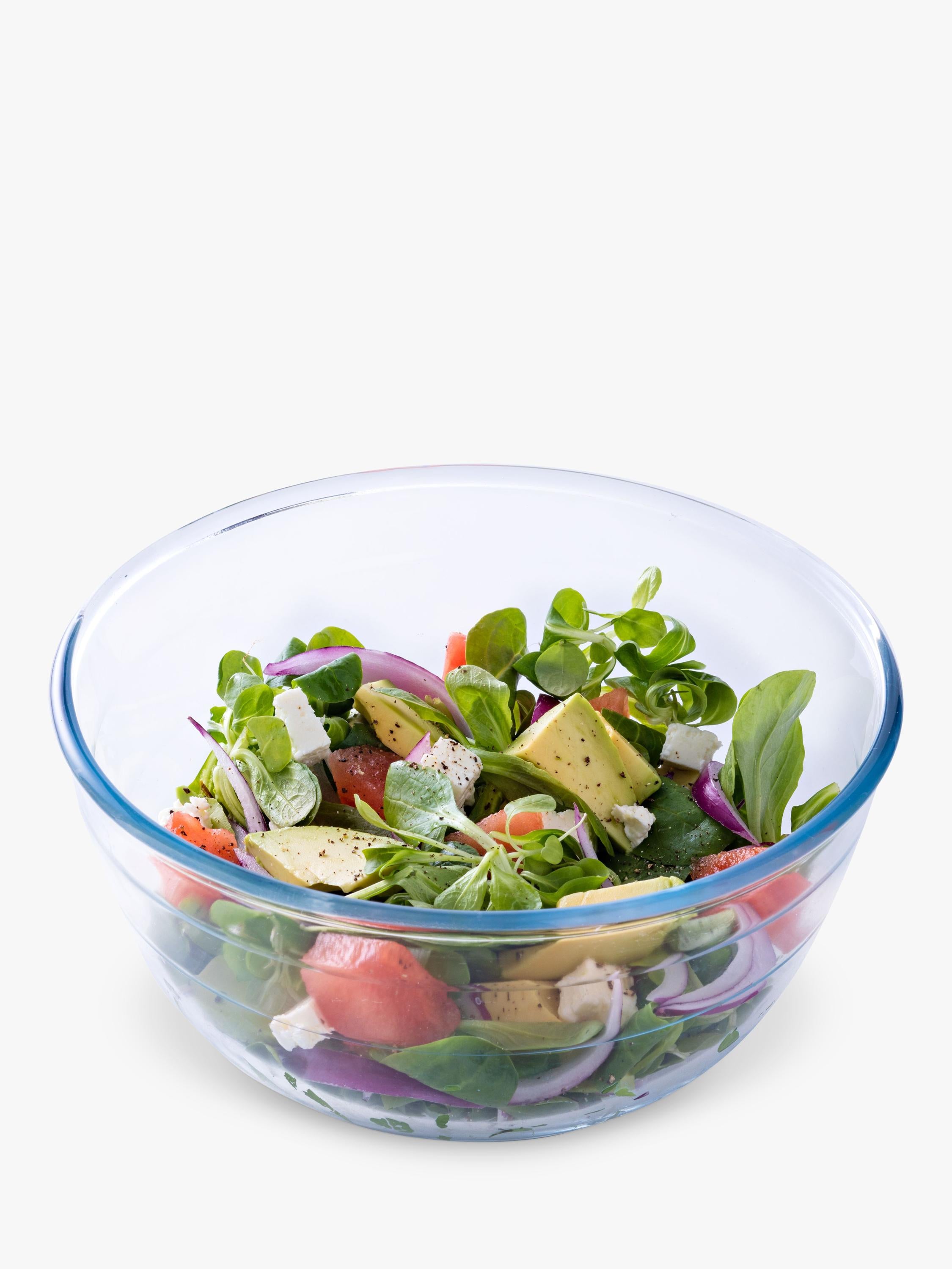 Ôcuisine clear glass mixing bowl 3.1L, imported from the UK