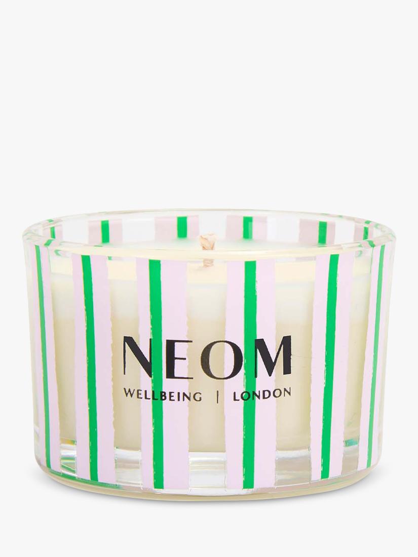 NEOM Wellbeing London Squeeze The Day travel candle 75g, UK version