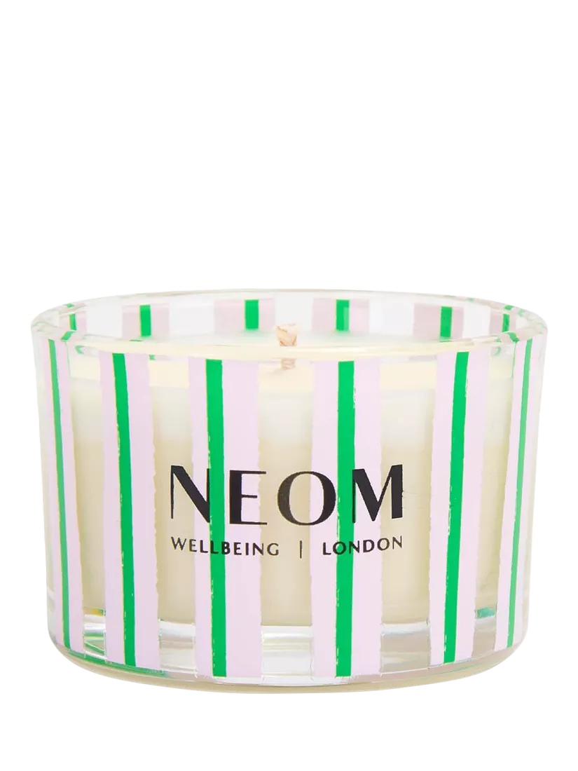 NEOM Wellbeing London Squeeze The Day travel candle 75g, UK version