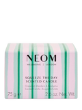 NEOM Wellbeing London Squeeze The Day travel candle 75g, UK version