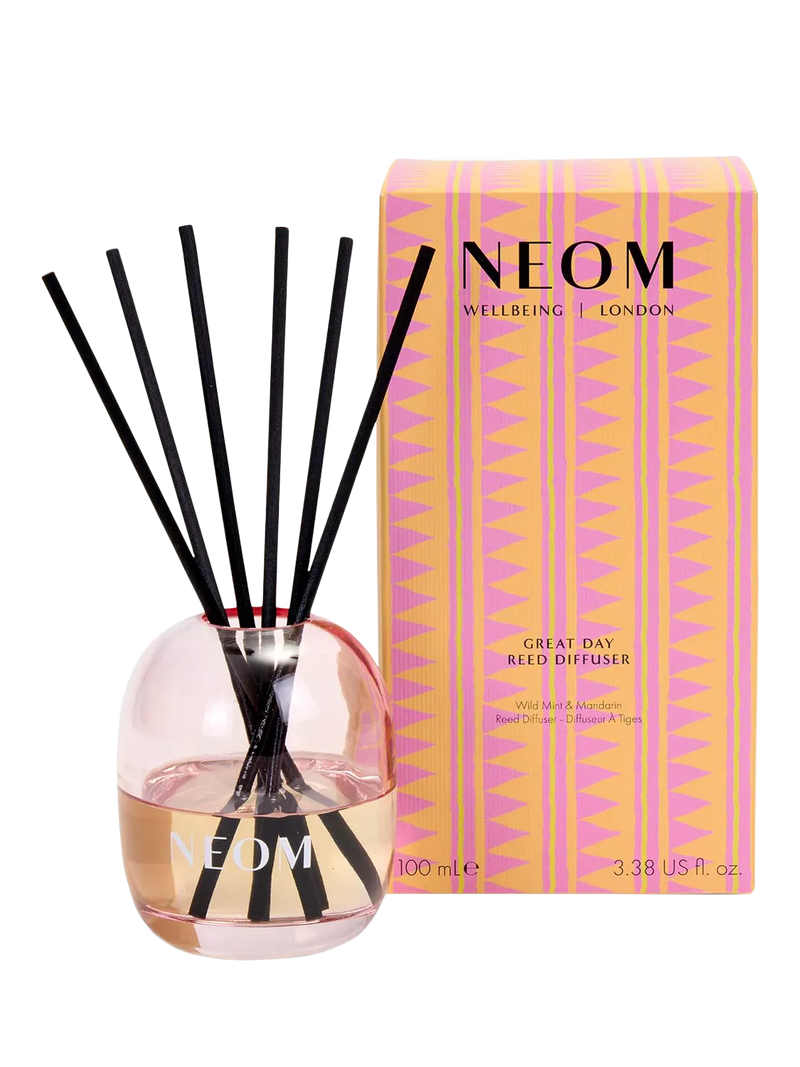 NEOM Wellbeing London Great Day reed diffuser 100ml, imported from the UK