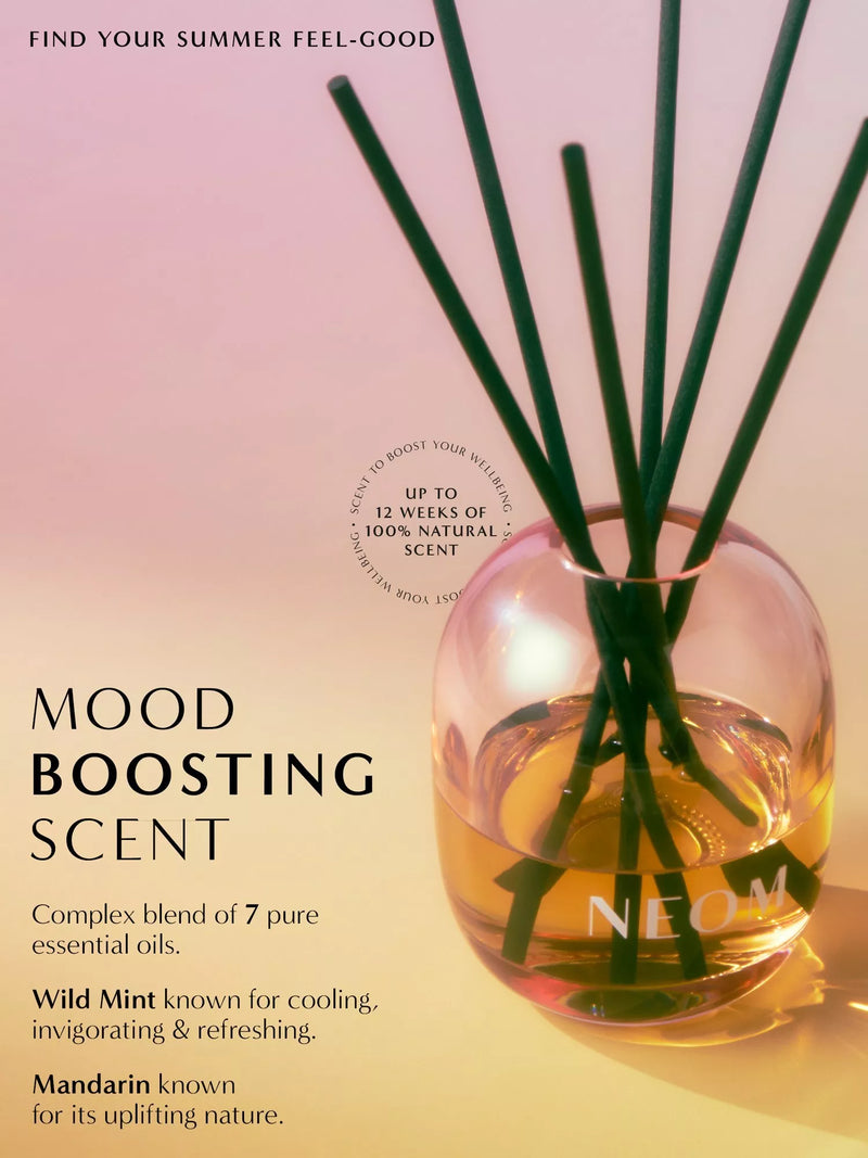 NEOM Wellbeing London Great Day reed diffuser 100ml, imported from the UK