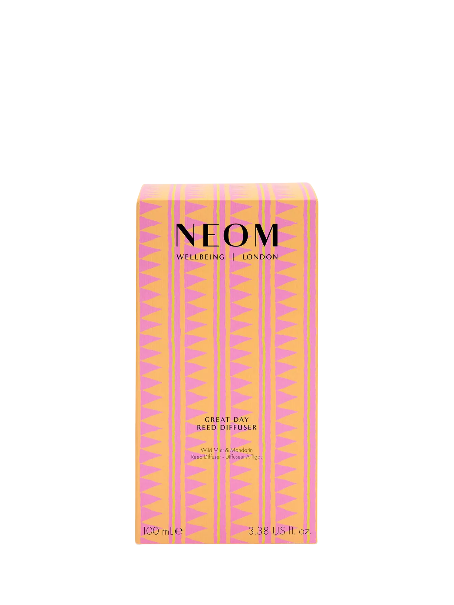 NEOM Wellbeing London Great Day reed diffuser 100ml, imported from the UK