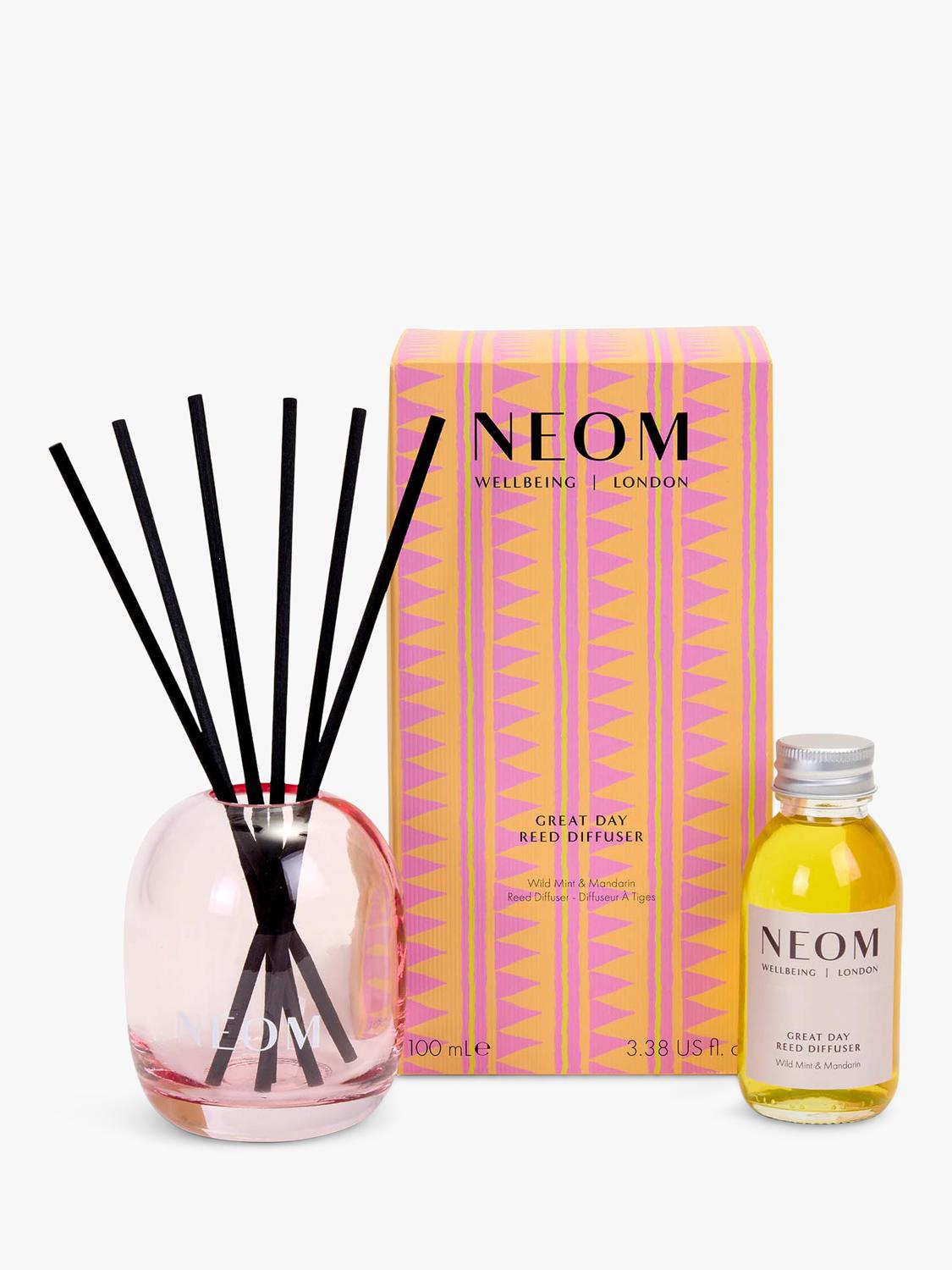 NEOM Wellbeing London Great Day reed diffuser 100ml, imported from the UK