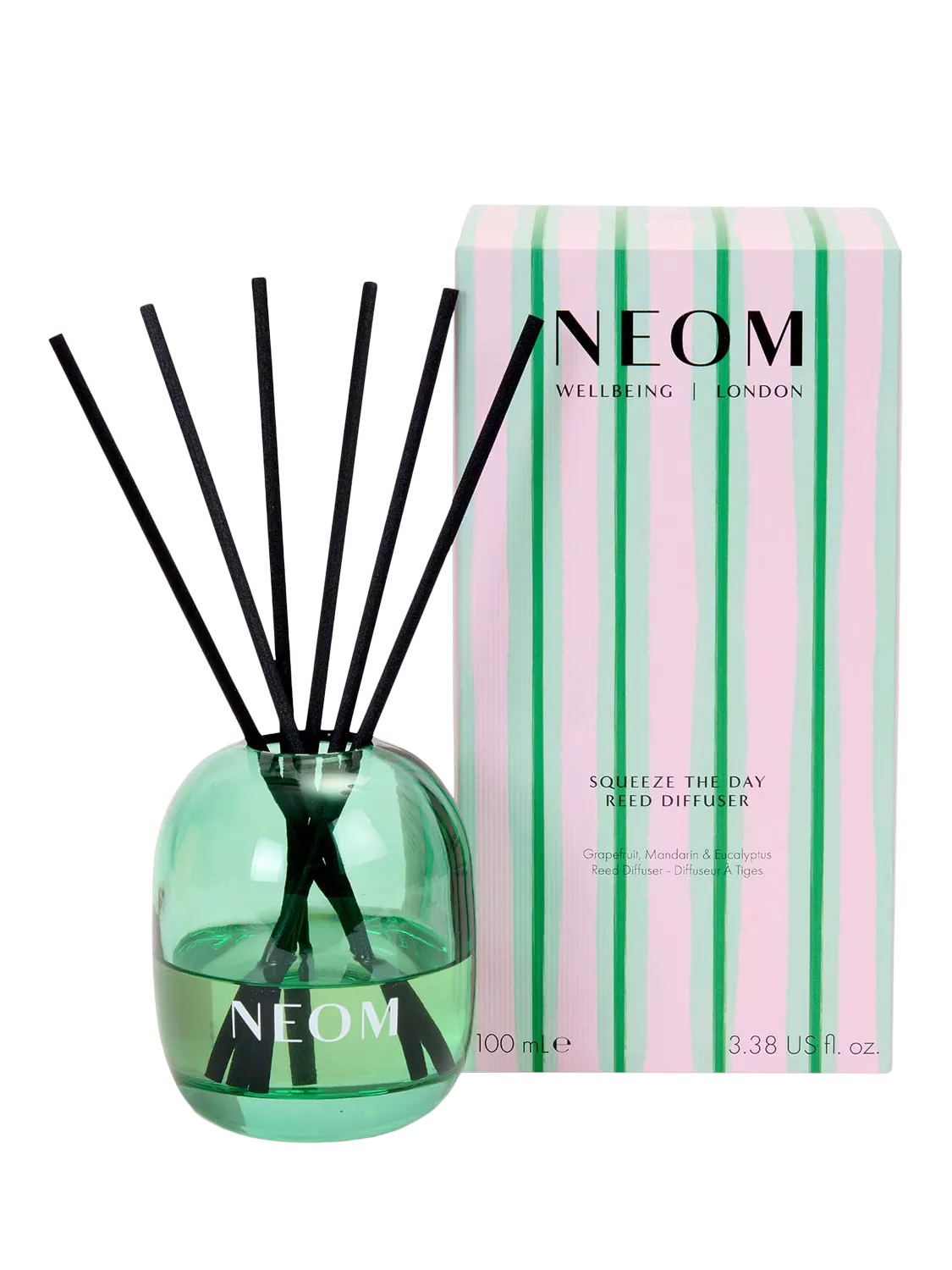 NEOM Wellbeing London Squeeze The Day reed diffuser 100ml - British product