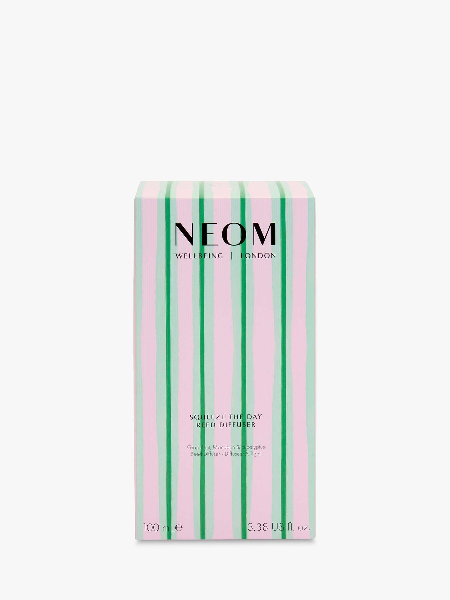NEOM Wellbeing London Squeeze The Day reed diffuser 100ml - British product