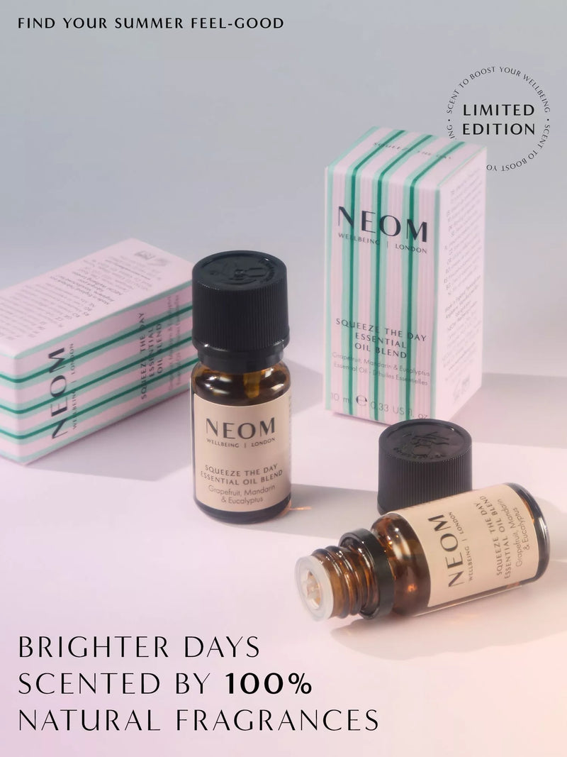 NEOM Wellbeing London Squeeze The Day essential oil blend 10ml, UK version