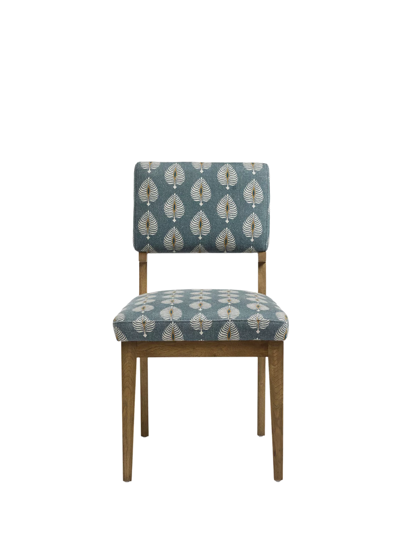 OKA Vincent dining chair Ocellus petrol, imported from the UK
