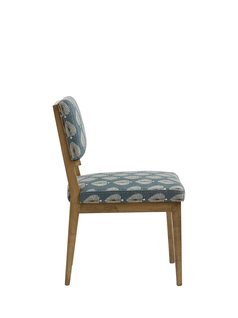 OKA Vincent dining chair Ocellus petrol, imported from the UK