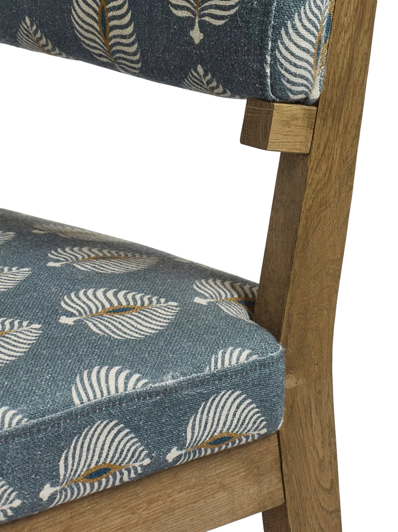 OKA Vincent dining chair Ocellus petrol, imported from the UK