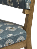 OKA Vincent dining chair Ocellus petrol, imported from the UK