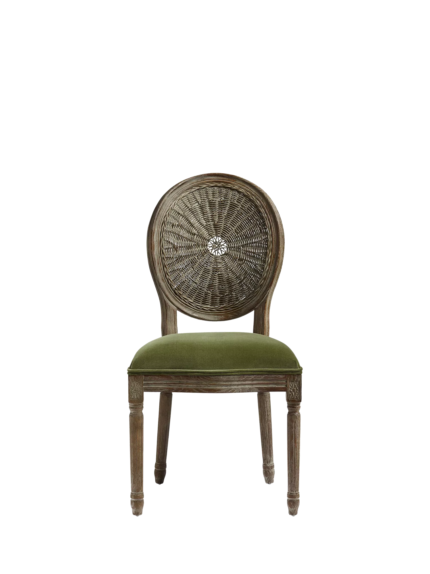 OKA dining chair velvet upholstered, UK version