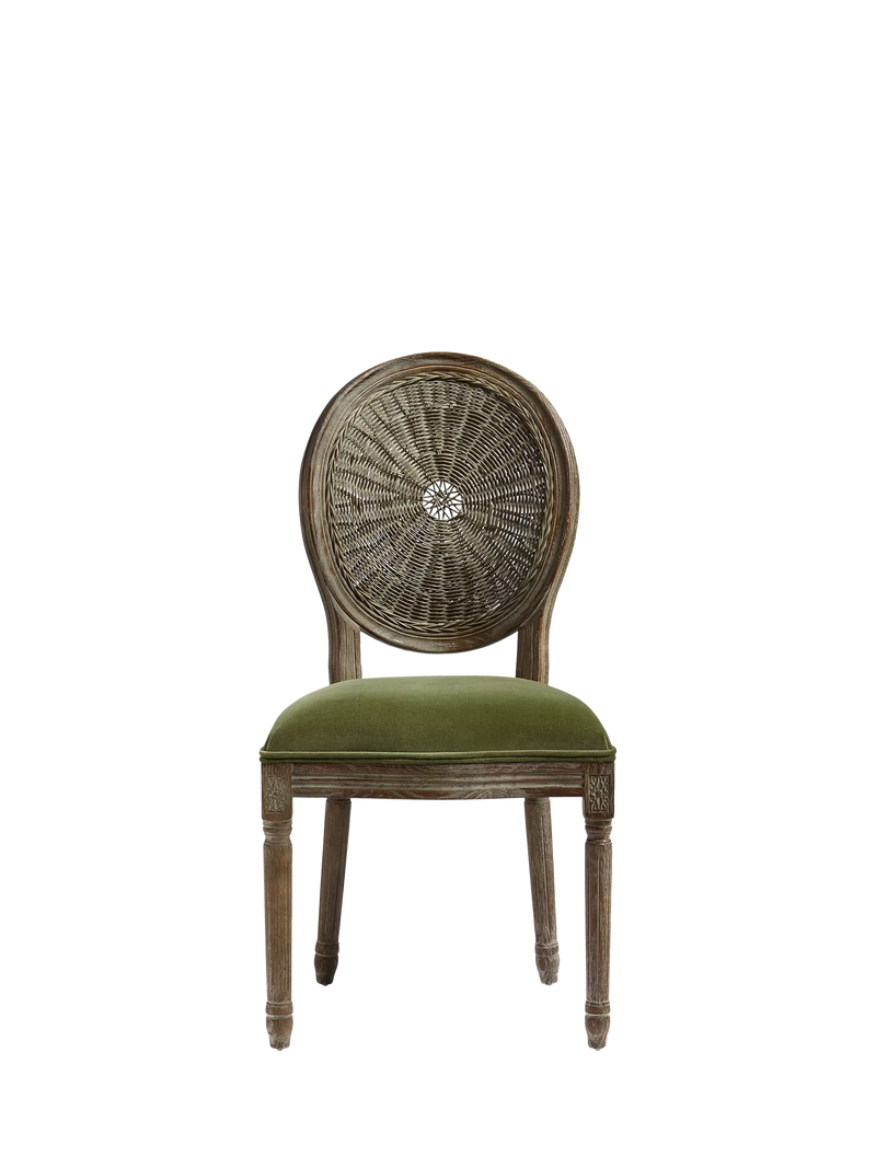 OKA dining chair velvet upholstered, UK version