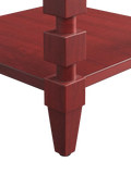 OKA Huxley side table brushed red large, UK version
