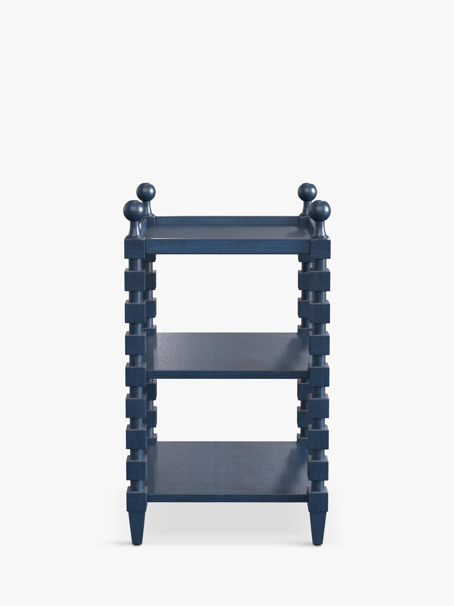 OKA Huxley side table in Pure Indigo (British brand)