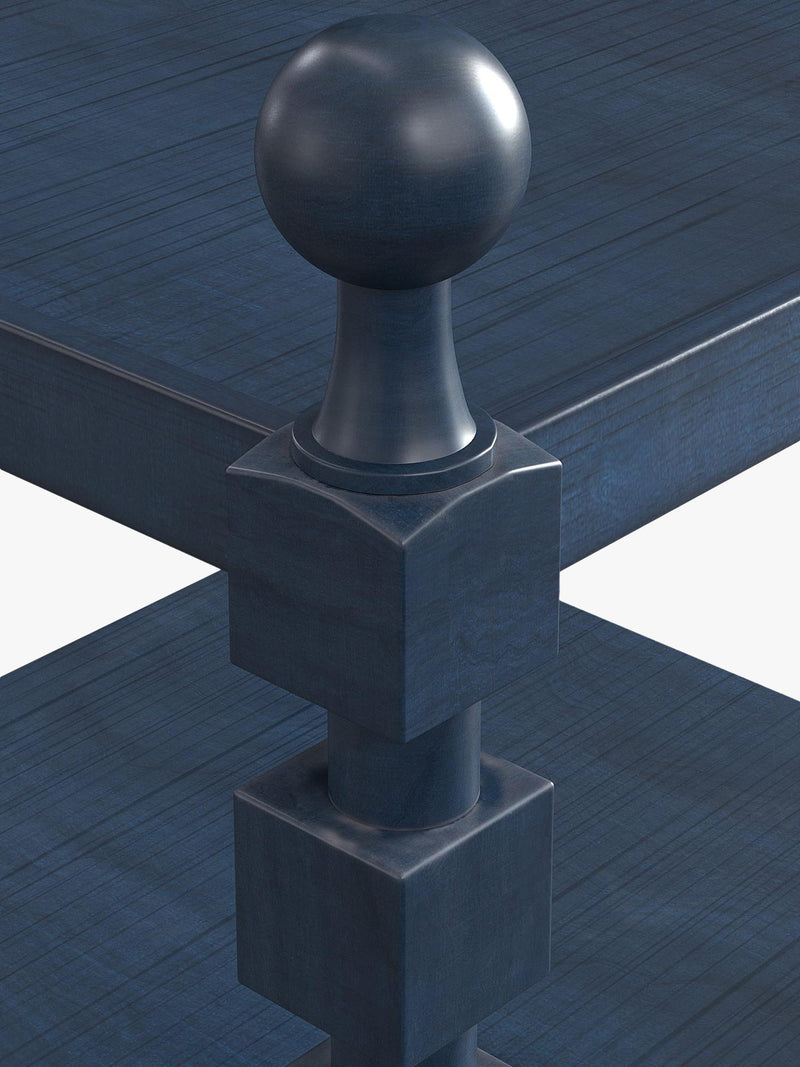 OKA Huxley side table in Pure Indigo (British brand)