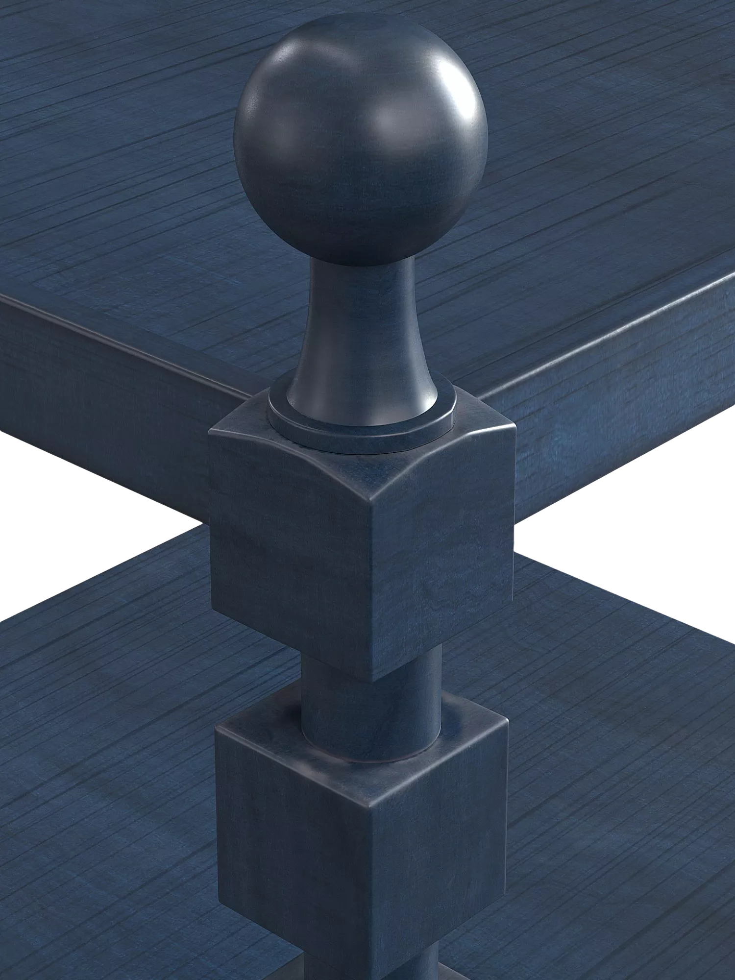 OKA Huxley side table in Pure Indigo (British brand)