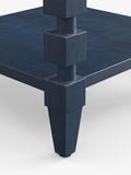 OKA Huxley side table in Pure Indigo (British brand)