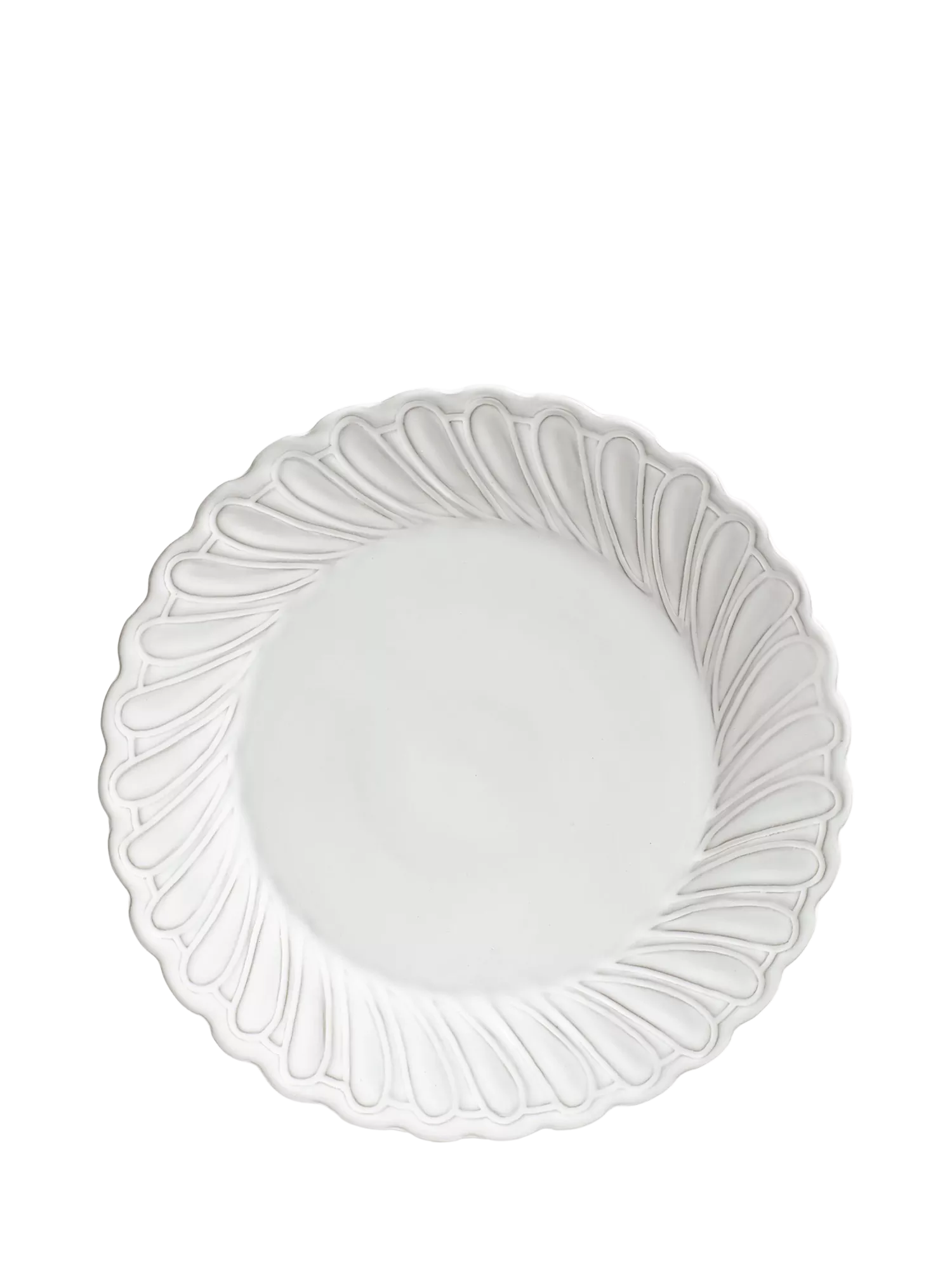 OKA Nephele dinner plates set of 4 29cm white ceramic, UK version