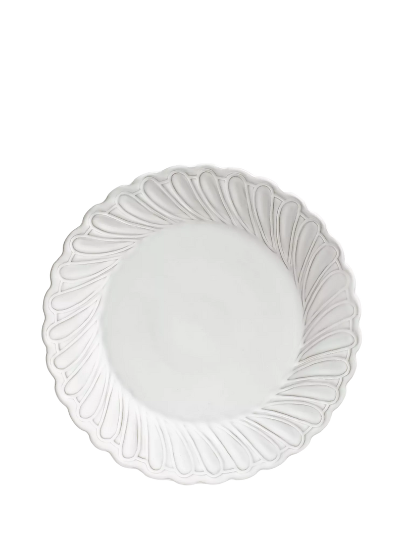 OKA Nephele dinner plates set of 4 29cm white ceramic, UK version