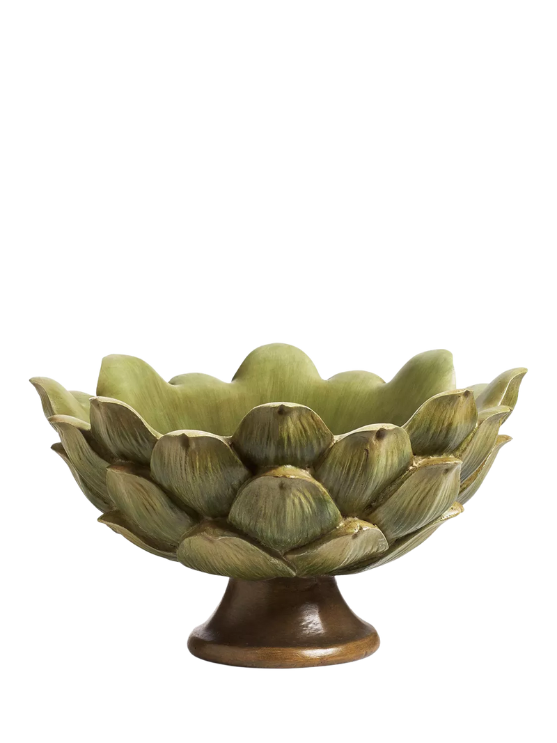 OKA artichoke decorative bowl 30cm green, imported from the UK
