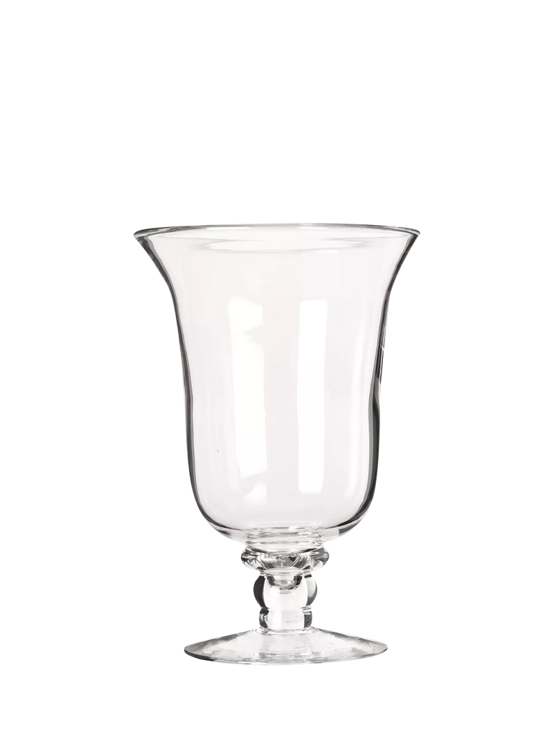 OKA large glass hurricane lamp vase 41cm (British brand)