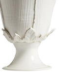 OKA Pampe low footed petal ceramic vase H42cm (British brand)