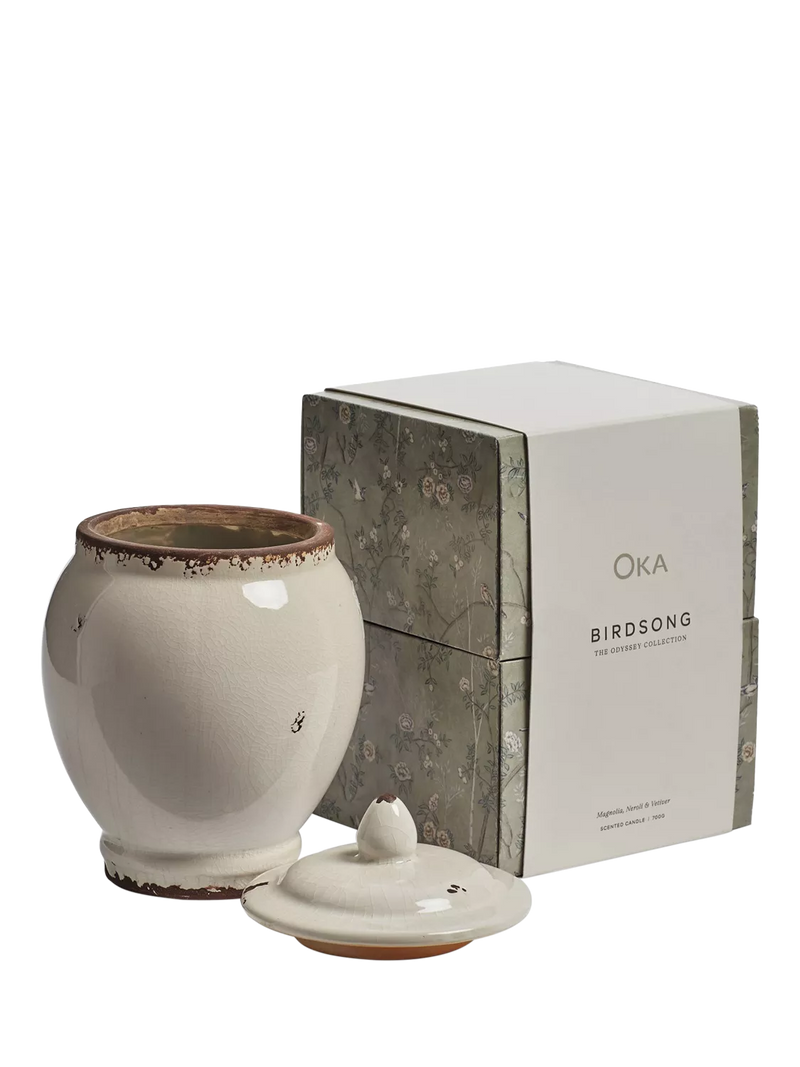 OKA Birdsong scented candle 1.6kg, UK version