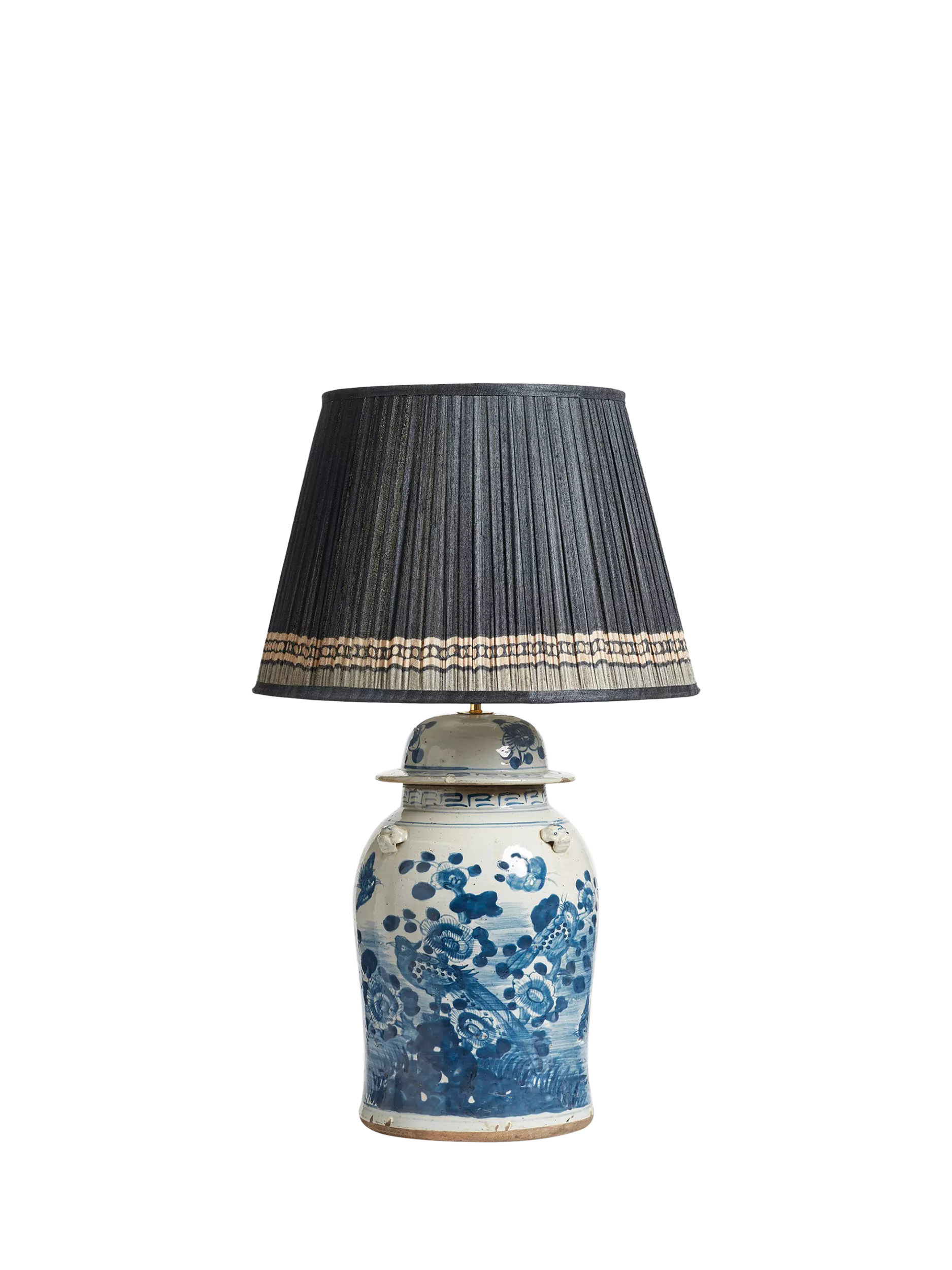OKA ceramic table lamp base blue (British brand)