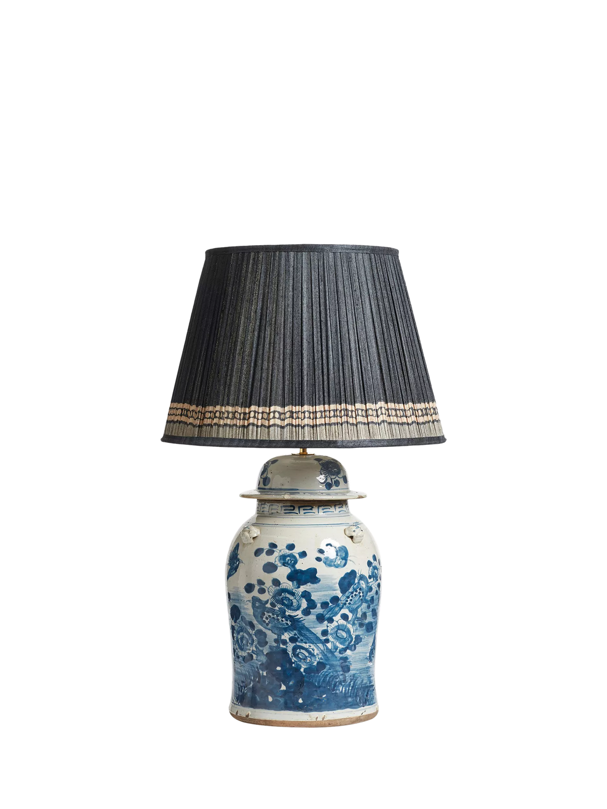 OKA ceramic table lamp base blue (British brand)