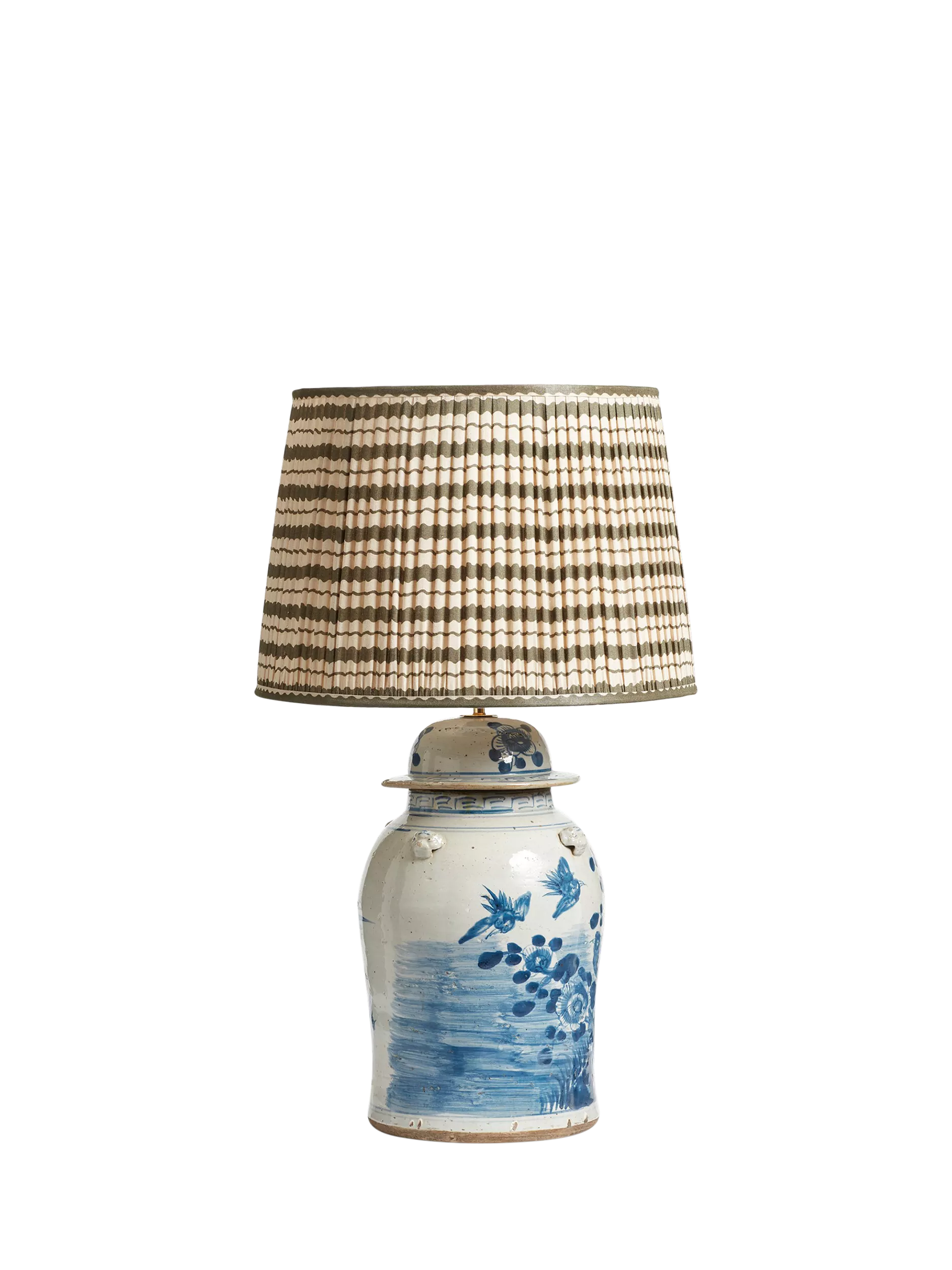 OKA ceramic table lamp base blue (British brand)