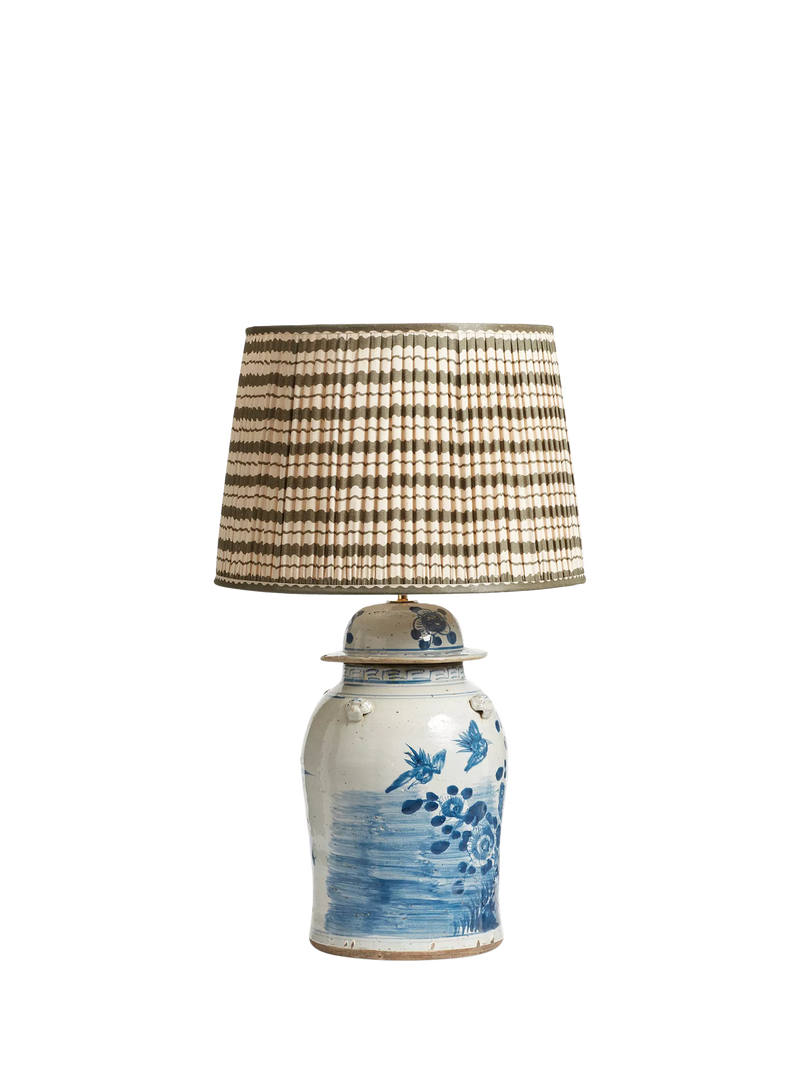 OKA ceramic table lamp base blue (British brand)