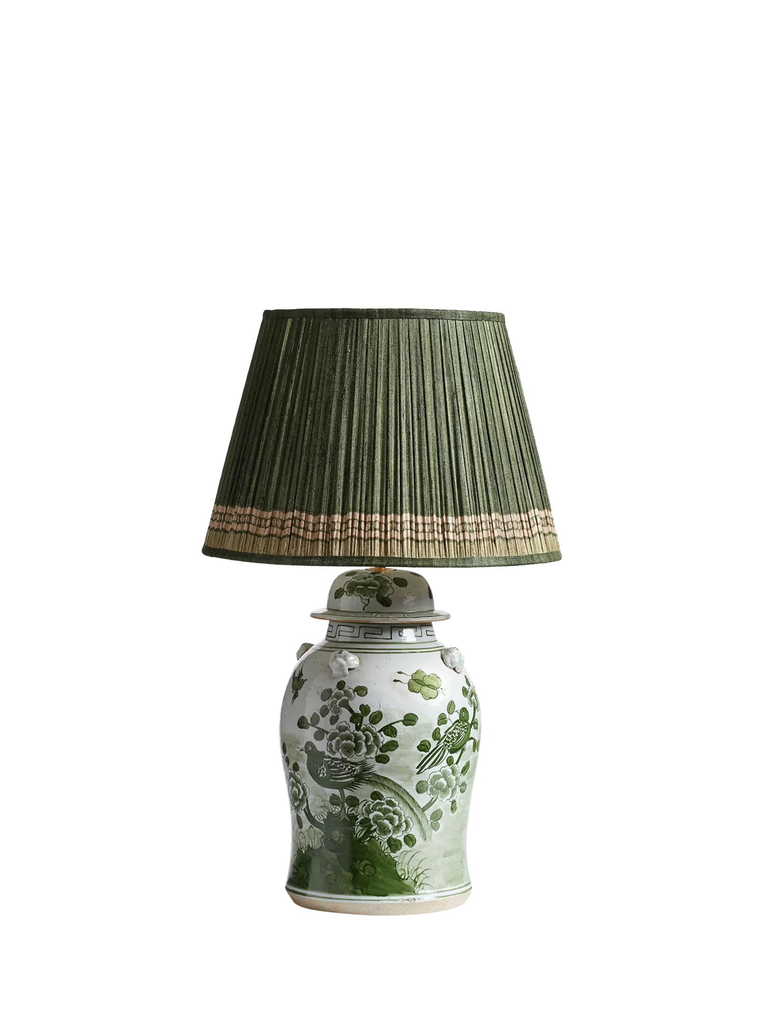 OKA Fenghuang ceramic lamp base jade - British product