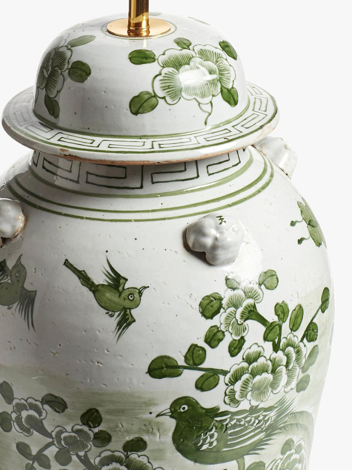 OKA Fenghuang ceramic lamp base jade - British product