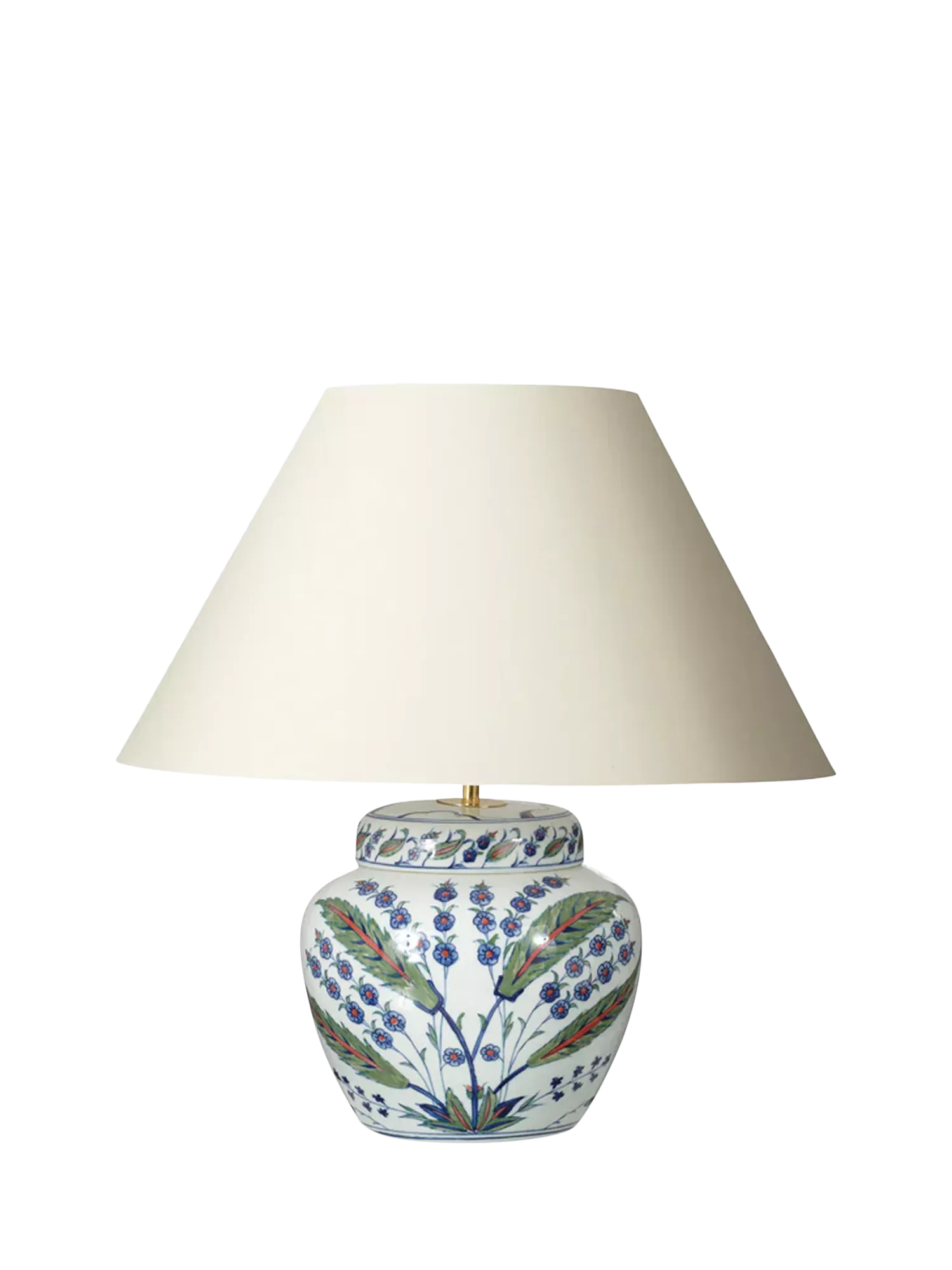 OKA Iznik ceramic urn table lamp base, UK version