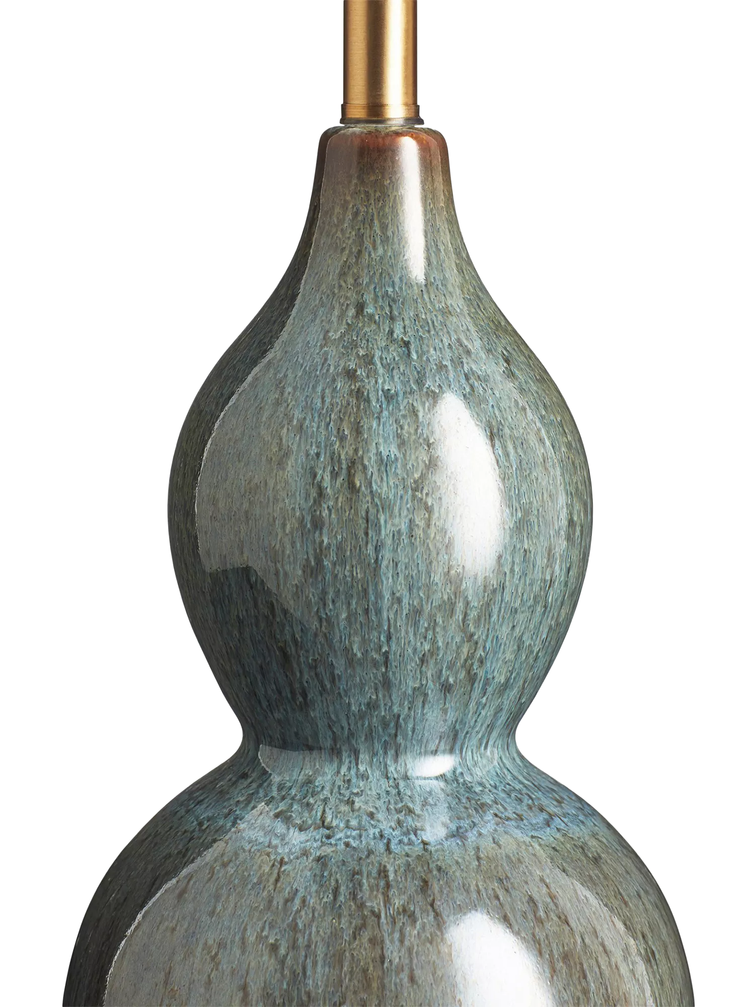 OKA Kalinda ceramic table lamp base in celadon (British brand)