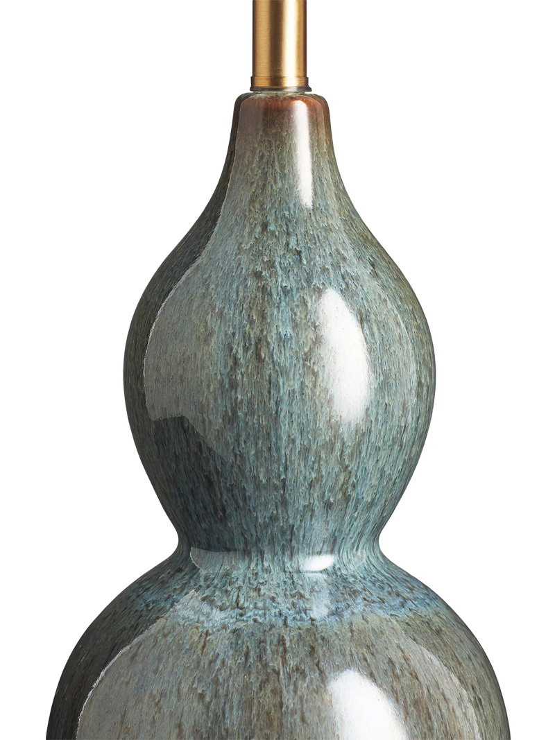 OKA Kalinda ceramic table lamp base in celadon (British brand)