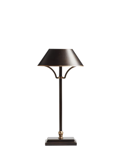 John Lewis OKA Mini Grisewood Rechargeable Portable Table Lamp, Brown- Buy online at McGrocer