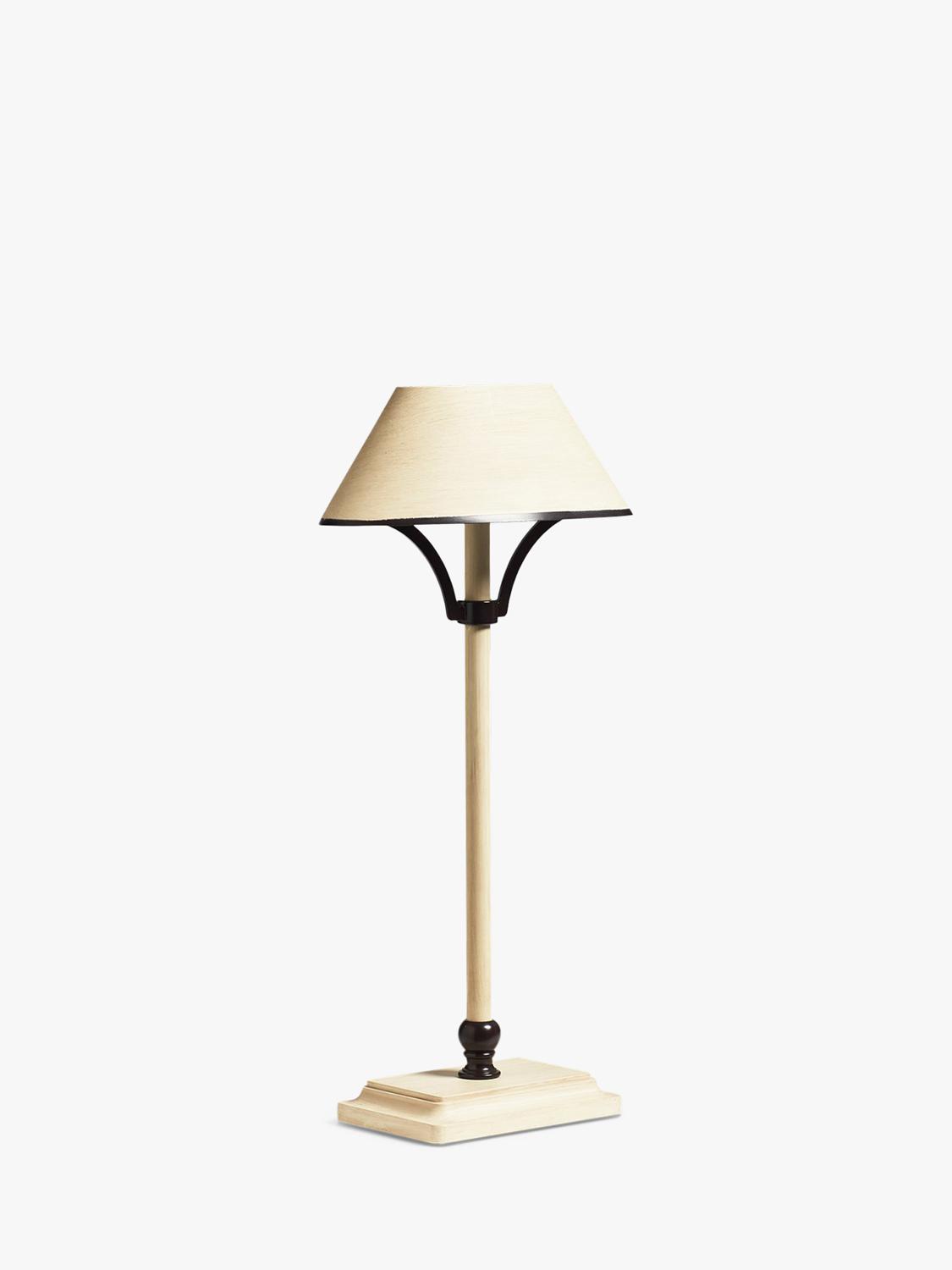 OKA Mini Grisewood rechargeable table lamp vellum, imported from the UK