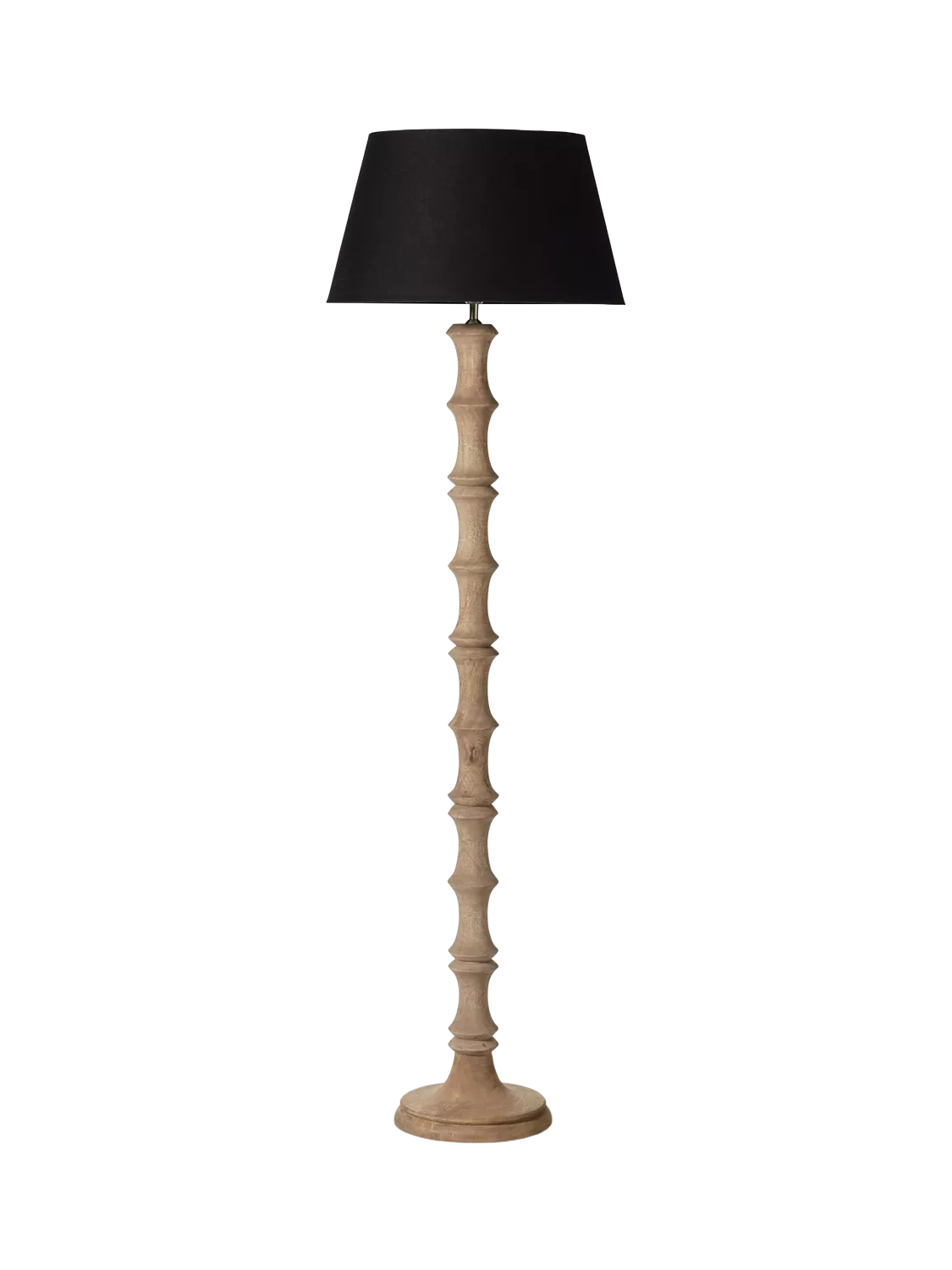 OKA floor lamp base natural mango wood finish British product