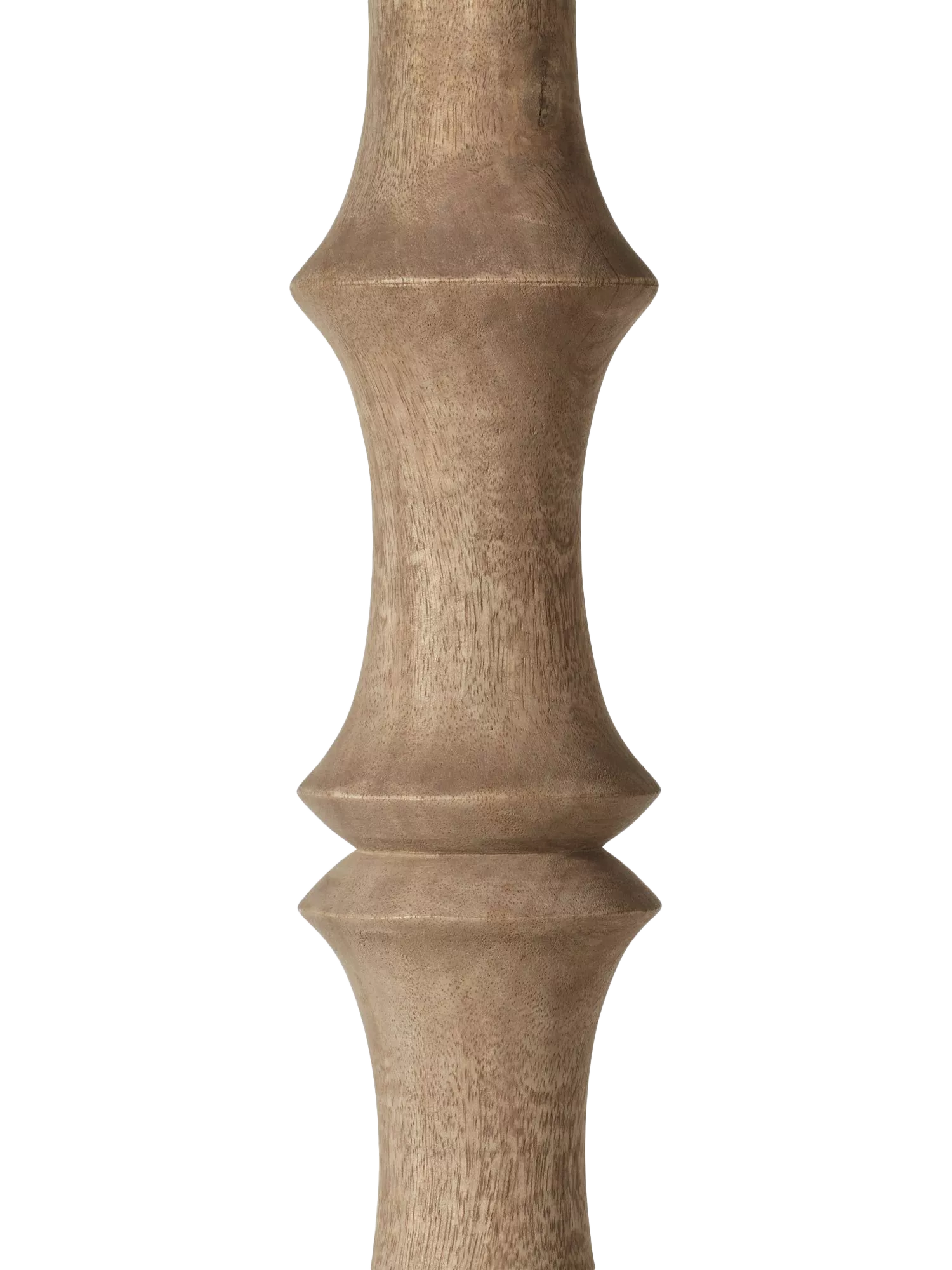 OKA floor lamp base natural mango wood finish British product