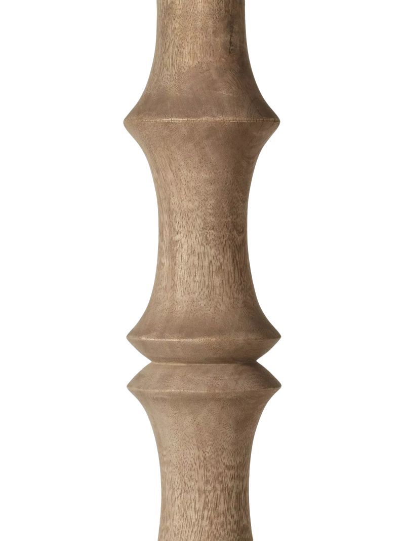 OKA floor lamp base natural mango wood finish British product