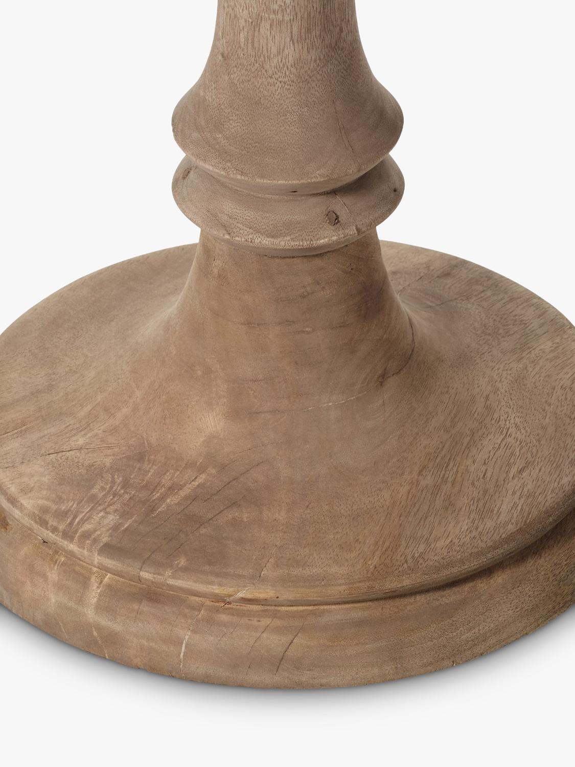 OKA floor lamp base natural mango wood finish British product