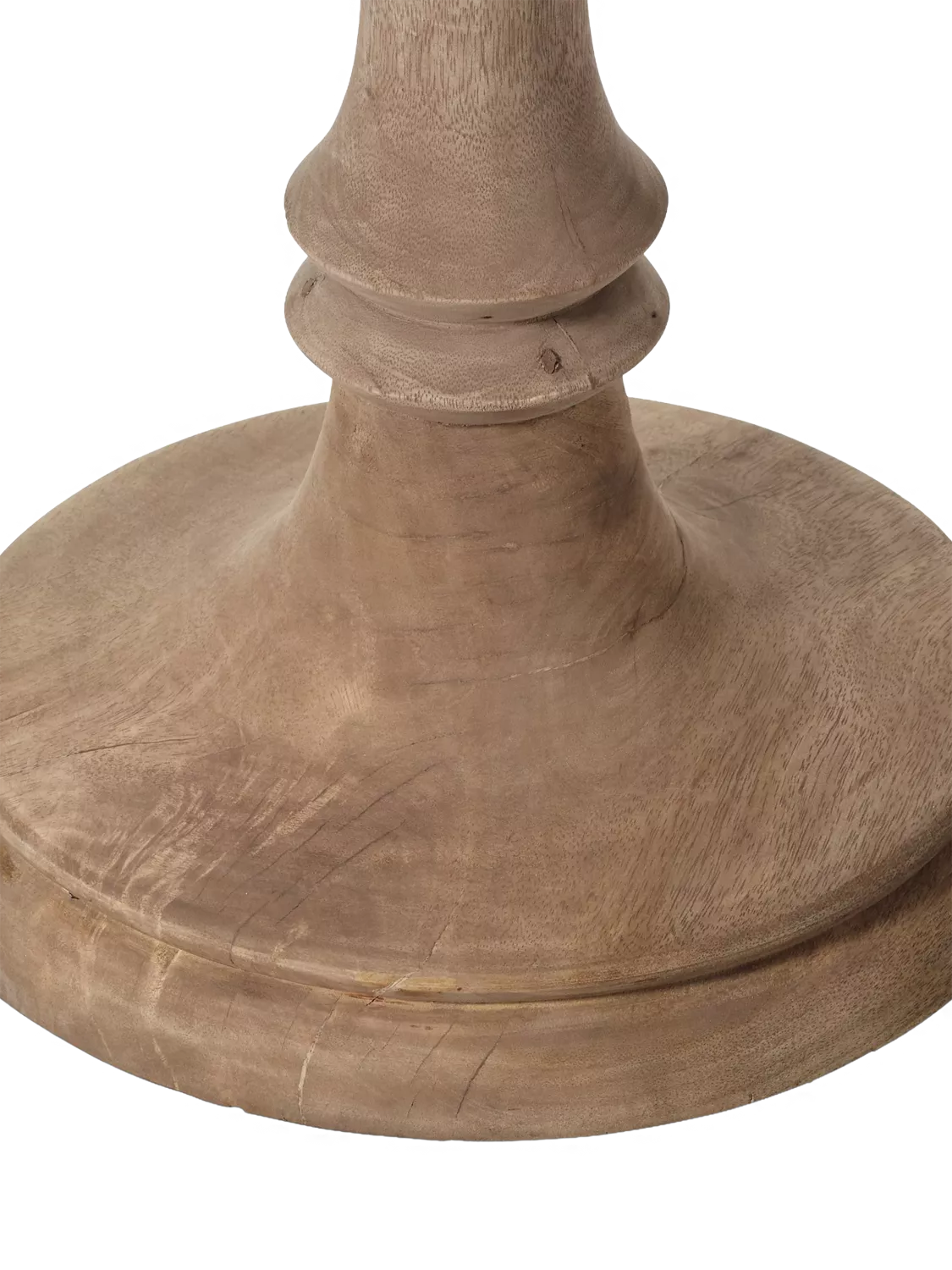OKA floor lamp base natural mango wood finish British product
